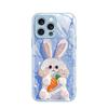 Selecciones de Influencers de Instagram Estilo Chica Dulce Conejito Brillante iPhone 13 Alto Valor Estético Funda de Teléfono de Epoxi Apple 17 Pro Anti-Caídas