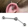 Arete de Titanio F136 con Adaptador Bidireccional Móvil, Adaptador para Hélice de Hueso de Oreja de Titanio G23, Conector para Joyería de Perforación