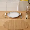 Jogo Americano com Padrão Trançado de Palha de Milho Artificial, Impermeável, Resistente a Óleo, Tapete Isolante Térmico, Suporte para Tigela, Jogo Americano Estilo Ins, Suporte para Copo, Utensílios de Mesa, Anti-Escaldante