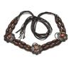 Nuevo Cinturón Decorativo de Estilo Étnico para Mujer Transfronterizo con Cuentas de Madera Hechas a Mano y Tejido con Cuerda Encerada para Mujer Cadena Delgada para la Cintura