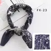 Bufanda de Seda Simulada Facetada para Primavera y Verano Bufanda Cuadrada Pequeña Bufanda Profesional de Azafata para Mujer Estilo Coreano Bufanda Decorativa Versátil para la Cabeza