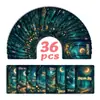 Compra Directa Transfronteriza de 36 Tarjetas con Citas de Luna Boscosa, Materiales para Journaling, Decoración de Pared, Tarjetas Pequeñas para Aliviar el Estrés