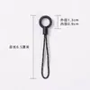 Venta al por mayor de fábrica Accesorios para Lanyard de Teléfono Círculo Redondo Pequeño DIY Cuerda Gruesa Extremo de Cuerda Hebilla Negra de Cuerda Adorno para Funda de Teléfono Cadena Colgante
