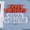 Amapola DIY Molde de Resina de Cristal Letras en Inglés Cartel de Feliz Cumpleaños Molde de Silicona Venta al por Mayor en Stock