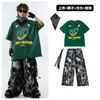 Ropa infantil hiphop hip-hop marca de moda hip-hop traje verde ropa de moda infantil niños moda callejera chicas disfraz 1 de junio