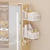 Cesta colgante para puerta de vidrio de baño, estante de almacenamiento para cuarto de ducha sin taladro, estante de almacenamiento para cuarto de ducha de baño