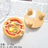 Pizza de Pão Sofá Acessórios de Resina DIY Cola de Creme Grampo Casa de Brinquedo Paisagem em Miniatura Enfeites Pingente Biju