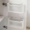 Estante de Almacenamiento para Cocina, Puerta de Gabinete, Montado en Pared, Caja de Almacenamiento para Papel Film y Bolsas de Basura, Canasta de Almacenamiento para Botellas y Frascos de Condimentos del Hogar