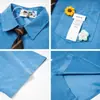Camisa de Manga Corta Decorativa con Bordado de Flor y Letra Estilo Retro Americano para Hombre, Verano, Holgada, Casual, Camisa de Pareja