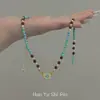Collar con Colgante de Estrella de Cinco Puntas y Cruz de Moda Simple de Verano, Cadena para Clavícula Versátil de Nicho, Flor de Amor para Mujeres