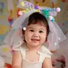 Nuevo Estilo Super Hada Princesa Twist Dopamina Stick Velo Accesorios para el Cabello de Cumpleaños de Bebé Pinzas para el Cabello Lindas para Niñas Accesorios para el Cabello de Fotografía