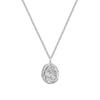 Suministrado directamente por el fabricante, Collar de 14K estilo europeo y americano para mujer, Cadena minimalista con colgante redondo, Colgante de sol de acero de titanio, Estilo Ins al por mayor