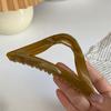 Pinza Triangular Grande Color Jalea Estilo Celebridad Pinza Tiburón Accesorio para el Cabello para Cabello Grueso, Pasador para la Parte Posterior de la Cabeza
