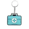 Suministrados Directamente por el Fabricante, Llaveros de Goma Suave de PVC con Temática de Emergencia Médica, Accesorios Creativos para Bolsas y Colgantes Más Vendidos en Amazon