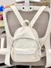 Mochila de gran capacidad con ribete de encaje para chicas de secundaria, modelo 2026, mochila simple para viajes escolares, mochila ligera