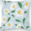 Fronha de Linho Floral Margarida Decoração de Casa Hortênsia Almofada de Sofá Fronha de Linho Suporta Personalização