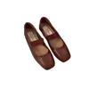 Zapatos Planos Mary Jane para Mujer, Estilo Retro Suave, Versátiles, Franceses, de Primavera y Otoño 2026, para Ponerse Fácilmente