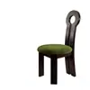 Cadeira de Jantar Vintage em Madeira Maciça Estilo Francês, Cadeira para Uso Doméstico com Encosto, Cadeira Estilo Mid-Century Wabi-Sabi, Mesa e Cadeira Simples e Luxuosas para Restaurante de Hotel