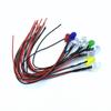 Diodo Emisor de Luz de 10MM 3V5V6V9V12V Luz Modificada para Equipos Pequeños Perla de Lámpara LED Ultra Brillante con Cable de 20 cm
