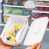 Caja de Almacenamiento para Refrigerador, Caja para Congelador de Alimentos, Caja de Almacenamiento Congelado con Tapa, Programable con Temporizador, Caja Sellada para Conservación en Refrigerador