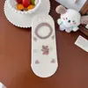 Calcetines de Dibujos Animados para Mujer, Bajos Finos de Verano Estilo Japonés Ins Dulces Lindos de Oso Calcetines Cortos, Calcetines Invisibles Transpirables