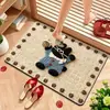 Alfombrillas de Baño Realistas de Dibujos Animados Más Vendidas de Temu Transfronterizas, Absorbentes de Agua, Antideslizantes, Alfombrillas de Piso Cuadradas Bordadas en 3D, En Stock para Dropshipping