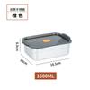 Caja rectangular de acero inoxidable para conservar la frescura, Caja sellada para preparación de verduras al aire libre, Caja de almacenamiento refrigerado para nevera doméstica, Fiambrera para llevar