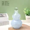 Botella de Agua Simple con Forma de Calabaza, Botella para Fermentar Vino, Botella para Bebidas de Té con Leche, Jarra de Vidrio para Vino, Set de Vino Portátil para Hogar y Exterior, Botella Portátil