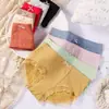 [Embalado Individualmente] Roupa Íntima Calça Bolha Feminina Plus Size, Cueca Respirável de Oxigênio Grafeno Cintura Média, Estilo Feminino