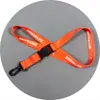 Cordão com Impressão por Transferência Térmica em Fita de Cetim Dupla Face Porta-Crachá de Trabalho Alça de Pescoço com Gancho Giratório de Plástico Nylon Sintético Corda de Pescoço
