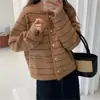 Cárdigan de punto a rayas estilo Chanel francés para mujer, otoño e invierno, holgado, suave, glutinoso, para exterior, cuello redondo, suéter estilo occidental retro