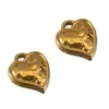 2 Colgantes de Acero Inoxidable en Forma de Corazón, Colgantes de Agujero Único, Materiales para Aretes y Accesorios para el Cabello Hechos a Mano, Colgantes para DIY, Collares y Accesorios