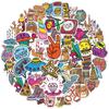 50 adesivos de mala sem repetição adesivos de skate personalidade única marca da moda mala de viagem Cup adesivos de grafite de desenho animado