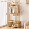 Cabide de Roupas de Chão Cabide de Roupas para Quarto Varanda de Casa Cabide Secador de Roupas Leve de Luxo Quarto de Estudante Cabide Simples de Armazenamento