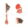Broche Criativo Personalizado Gramofone com o Som das Memórias Harpa Acordeão Banjo Conjunto de Instrumentos Broche