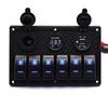 Painel Interruptor Universal Modificado Multifuncional Tomada de Isqueiro USB Combination Mother Seat Painel de Controle para Iate RV