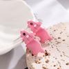 Longrui Aretes de Moda Creativos de Animales Pequeños Transfronterizos Europeos y Americanos Personalizados Simples Estilo Callejero Aretes de Joyería Más Vendidos