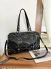 Bolsa de Motocicleta Retro Hot Girl Feminina 2025 Nova Nicho Tendência Mais Fácil de Combinar Bolsa de Ombro Transversal Bolsa de Viagem
