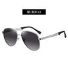 Gafas de sol clásicas para hombre para montar, gafas de sol polarizadas tipo sapo de doble puente, gafas de sol de aluminio y magnesio, gafas para conducir al aire libre