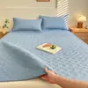 Modelo Nuevo de Verano Grado A Seda de Hielo Látex Esterilla Refrigerante Juego de Tres Piezas, Lavable a Máquina Esterilla Refrigerante para Estudiantes, Sábana de Seda de Hielo, Colchón, Esterilla de Paja