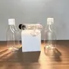 Fabricante Direto Embalagens Transparentes para Cosméticos de Pet Garrafas Vazias Personalização em Pequenos Lotes Garrafas Spray Embalagens para Cuidados Pessoais com Impressão de Logo