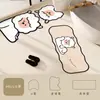 Felpudo de Dibujos Animados para Puerta de Baño, Alfombrilla de Piso de Barro Diatomeas Absorbente de Agua, Felpudo Antideslizante para Baño, Alfombra de Juego para Juego de Inodoro Doméstico