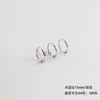 Hebilla de tres anillos de diámetro interior 1.5/2.0/2.5 hebilla de tres anillos para hojas sueltas anillo de encuadernación para calendario de escritorio de tres anillos anillo para hojas sueltas