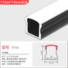 Lámpara con ranura para tarjetas lámpara lineal ranura de aluminio lámpara de línea led lámpara de tira empotrada sin lámpara lineal principal ranura para lámpara de perfil de aluminio
