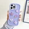 Macaron Adecuado para iPhone17 Patrón de Ola con Dibujos Animados Funda Protectora DIY para Teléfono Móvil Apple 15Pro