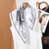 Lenços de Seda com Cores Refrescantes para Primavera e Verão, Lenços de Pescoço Finos e Versáteis, Lenços Delicados para Combinar com Vestidos e Camisas