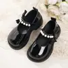 Zapatos de Cuero para Niñas Mary Jane Zapatos de Princesa Blancos 2026 Primavera y Otoño Nuevos Zapatos Infantiles para Niñas Zapatos de Boca Baja para Niñas