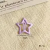 Pasador de Estrella de Dopamina Y2K Lindo para Niña Estrella de Cinco Puntas Pasador de Cabello Color Caramelo Ins Clip BB Clip para Flequillo