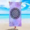 Toalha de Praia de Microfibra Secagem Rápida e Absorvente Toalha de Praia Amazon Transfronteiriça Geométrico Floral Mandala Toalha de Praia