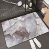 Alfombrilla absorbente de baño con diatomeas y diseño de mármol, antideslizante, para puerta de entrada de baño y cocina, de alta calidad